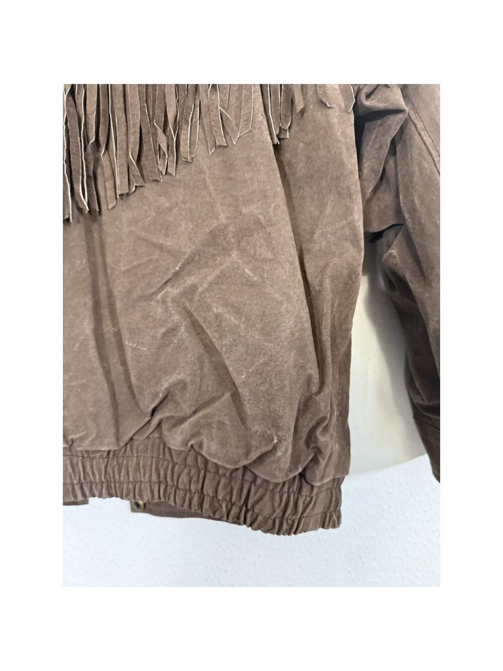 Vtg Sergio Valente Suede Leather Fringe Jacket Women MED Western Boho Rodeo NWT - Picture 14 of 14
